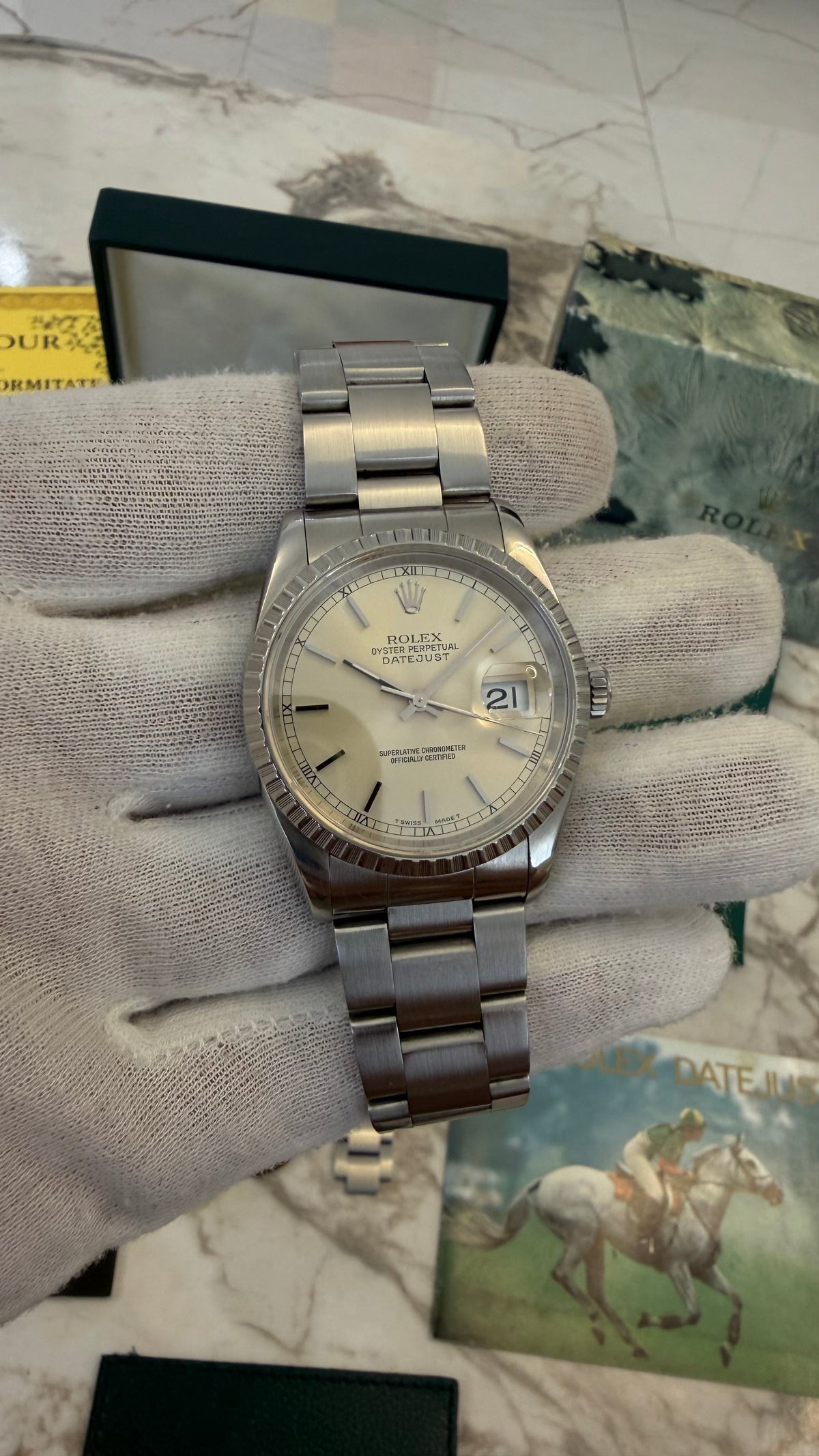 👑 ROLEX DATEJUST 36 REF. 16220 | 1995 | FULL SET | CAL. 3135