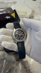 Breitling Chronomat Blackbird B13350 Full BOX – Blue Dial / Gold & Steel