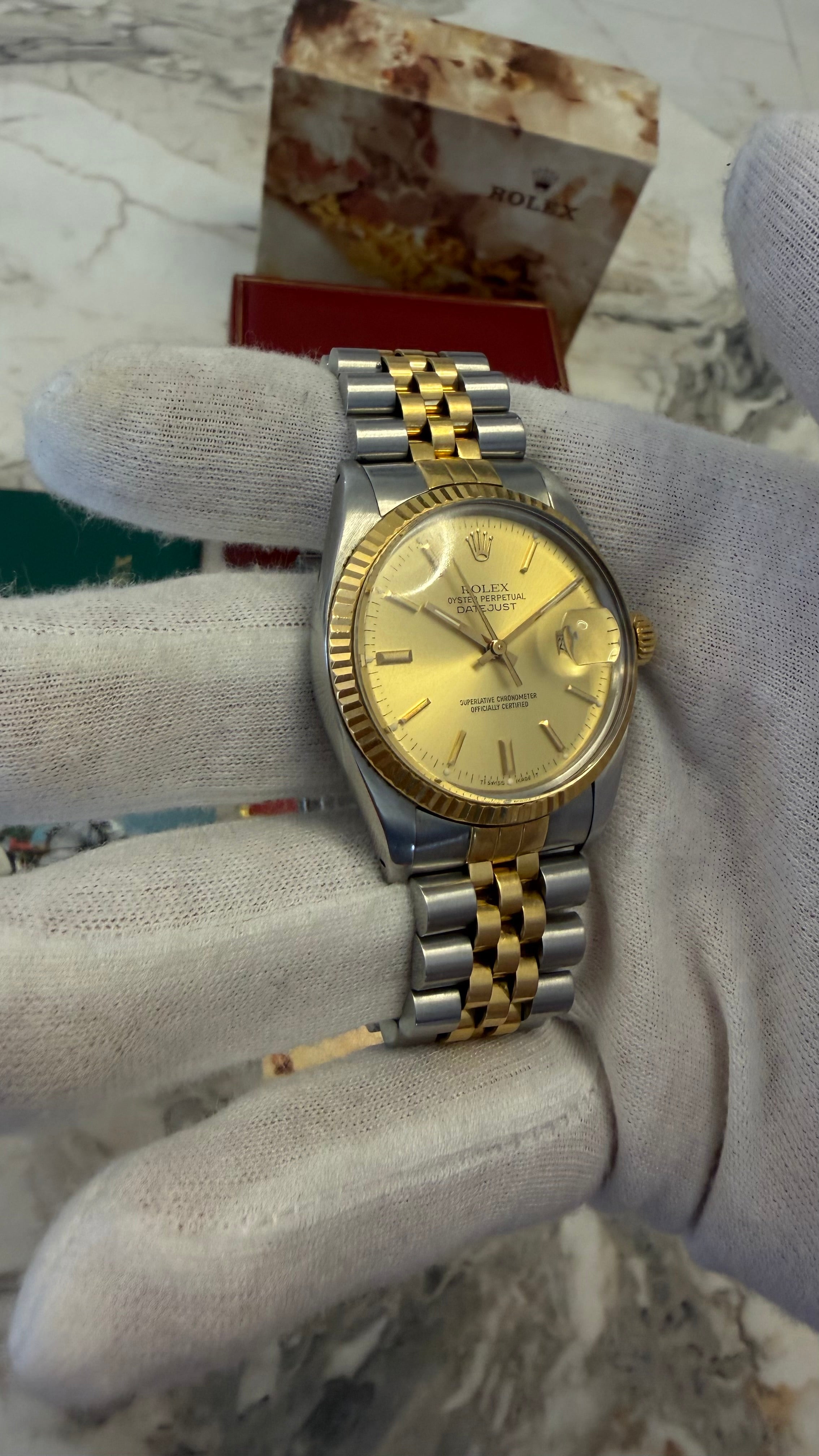 ROLEX DATEJUST 16013 FULL SET | CIRCA 1985 | CALIBRU 3035