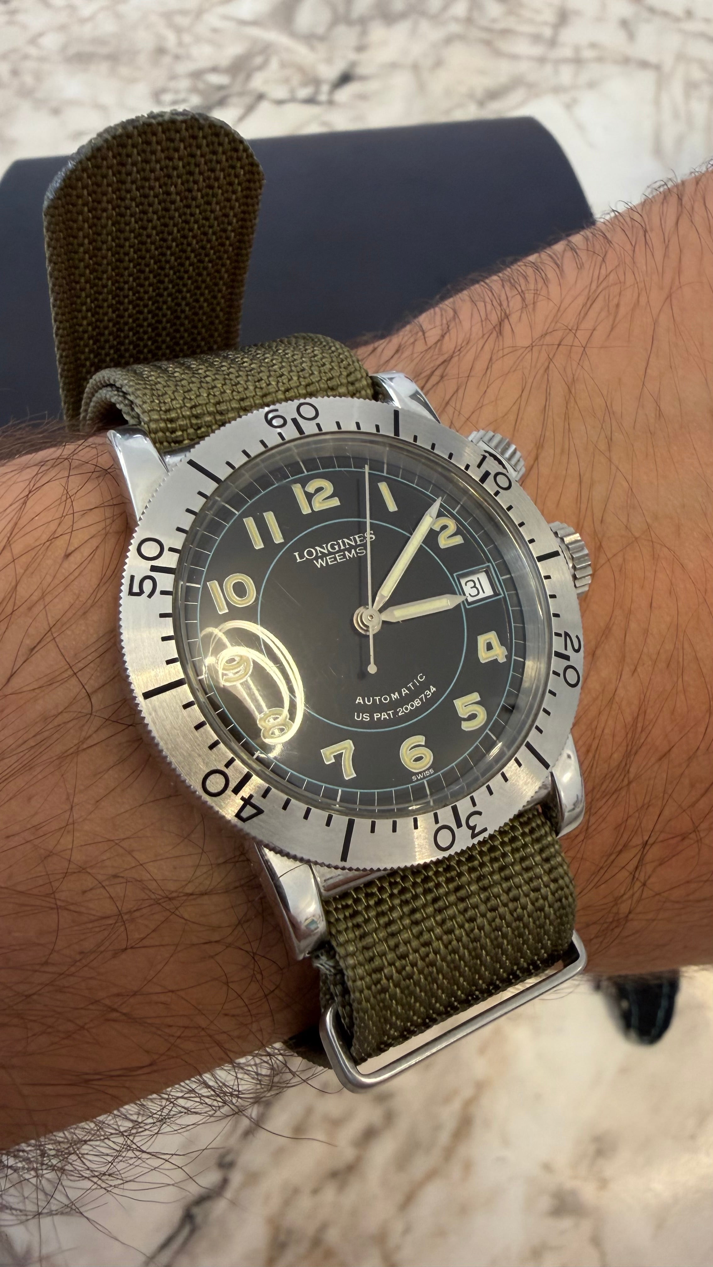 ✈️🧭 Longines Weems Navigation Watch Limited Edition No. 599/3000 | Full Set NOS