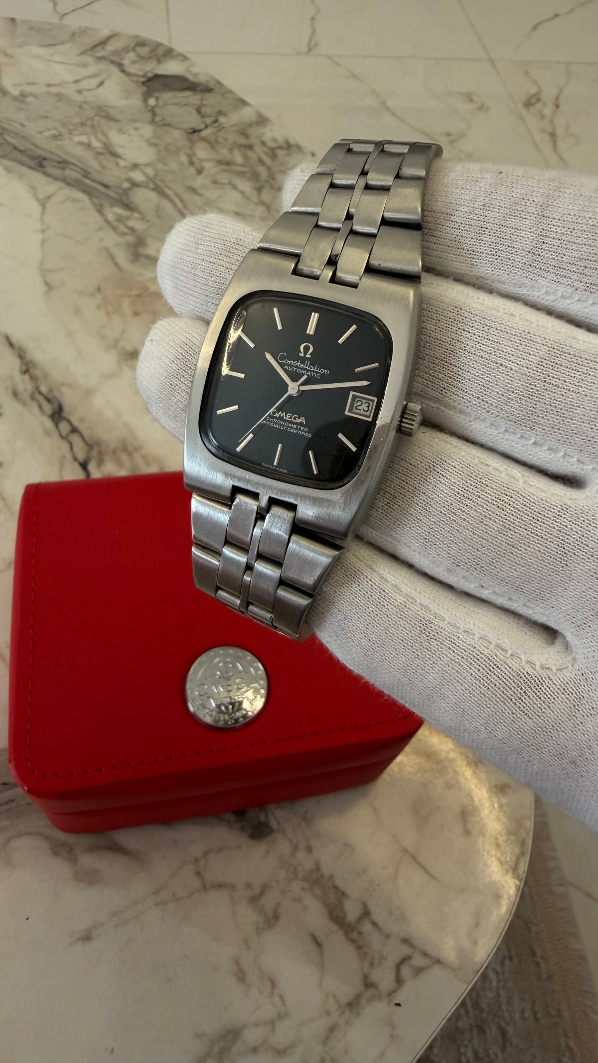 OMEGA CONSTELLATION CHRONOMETER REF. 168.047 | BLUE-BLACK SPIDER DIAL | CAL.1001