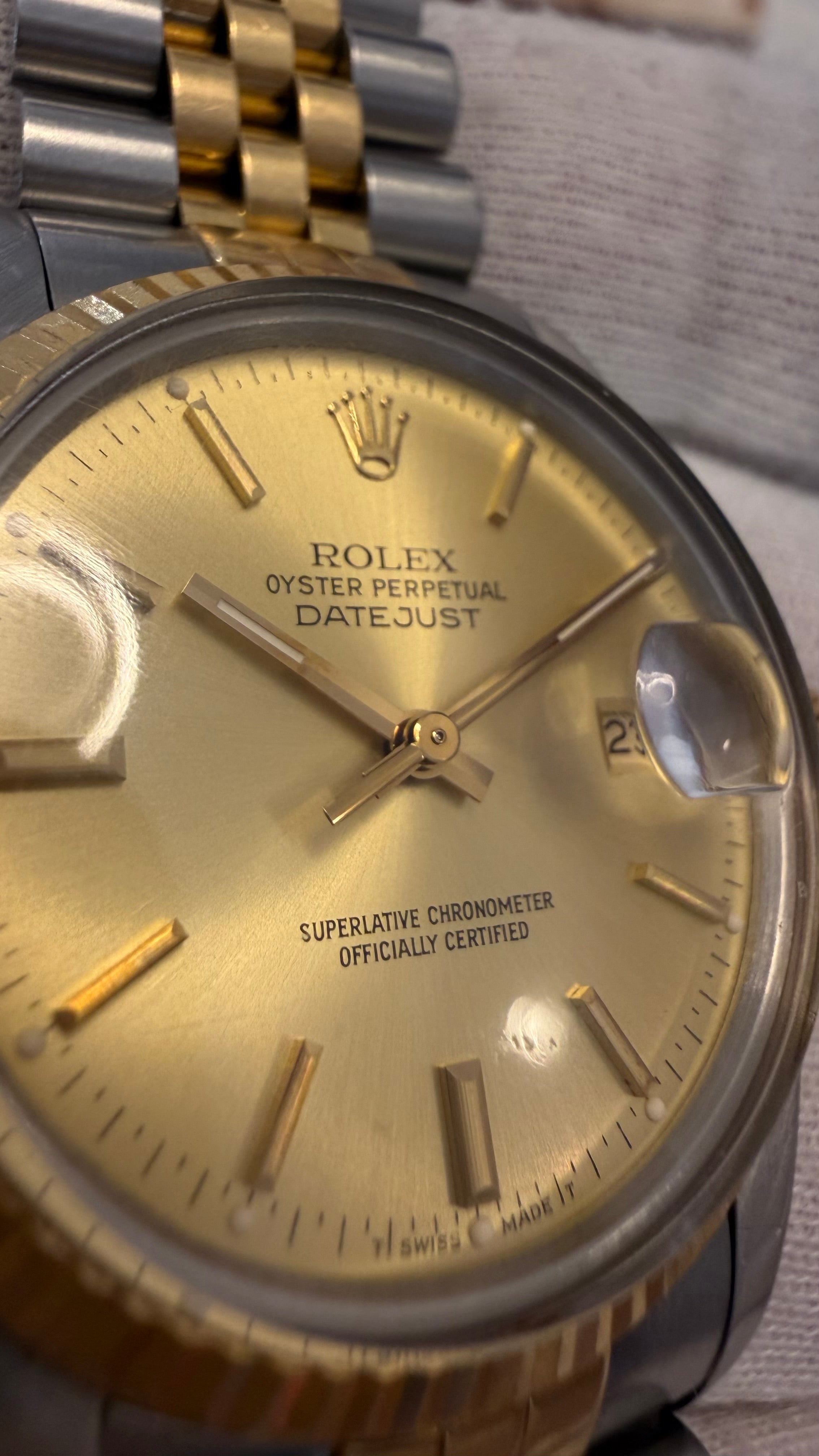 ROLEX DATEJUST 16013 FULL SET | CIRCA 1985 | CALIBRU 3035