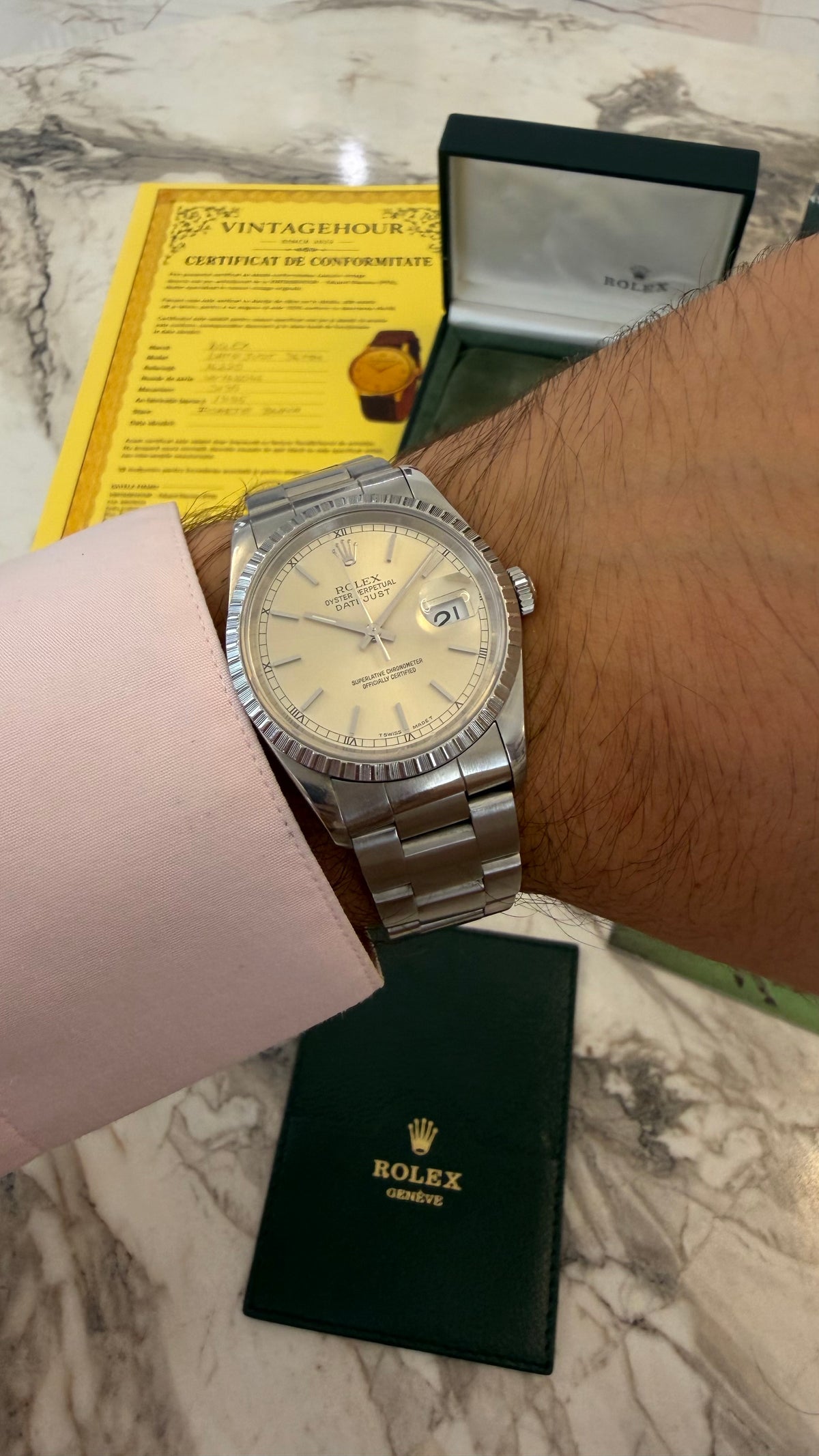 👑 ROLEX DATEJUST 36 REF. 16220 | 1995 | FULL SET | CAL. 3135