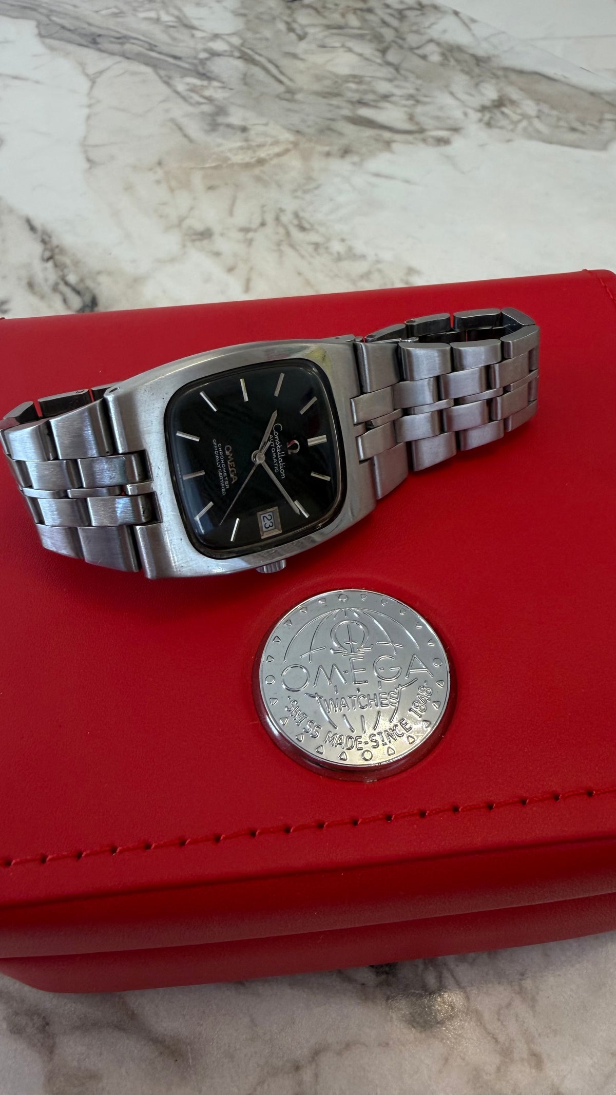 OMEGA CONSTELLATION CHRONOMETER REF. 168.047 | BLUE-BLACK SPIDER DIAL | CAL.1001