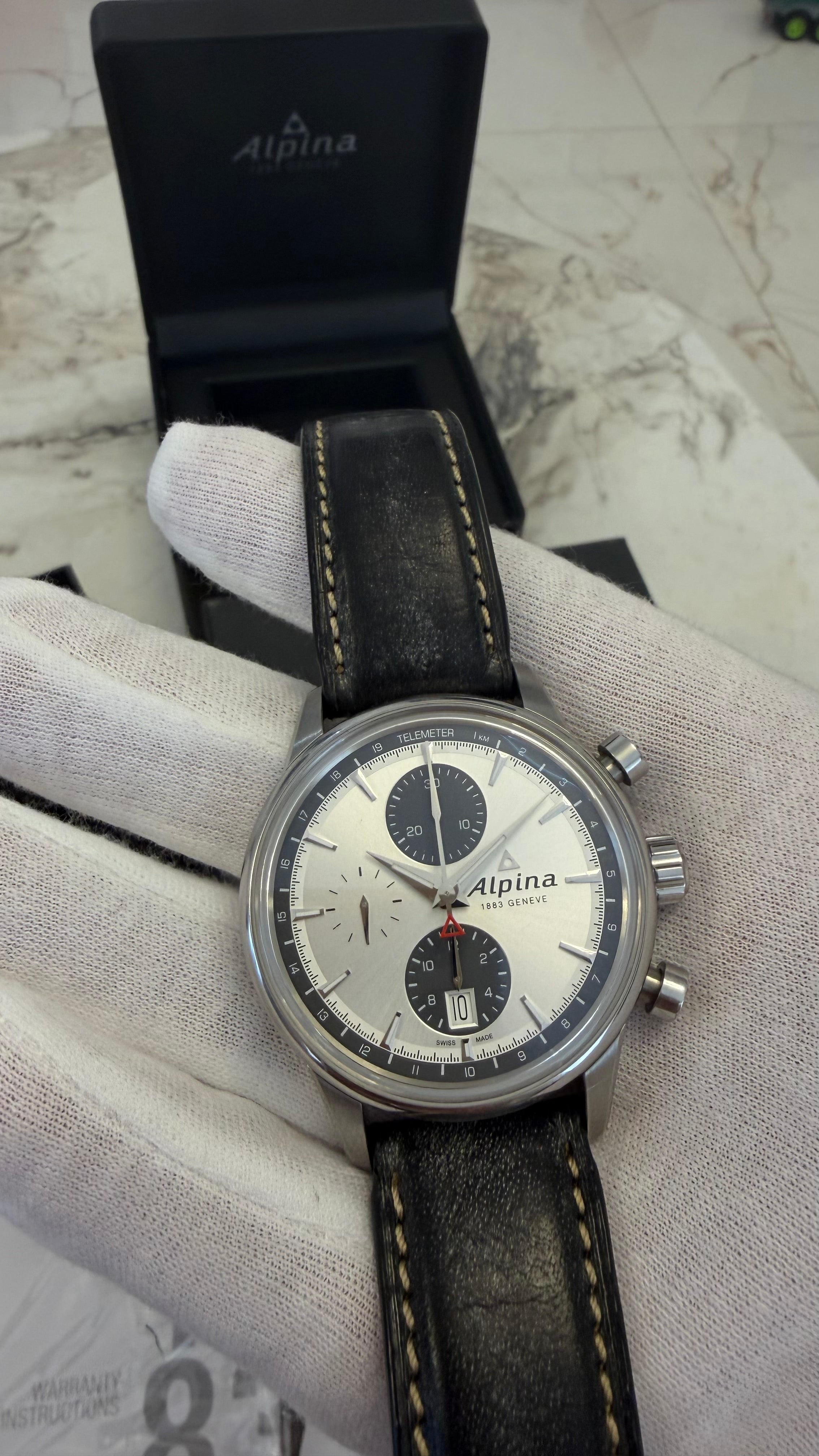 Alpina Alpiner Chronograph Automatic – Ref. AL-750N4E6 full set