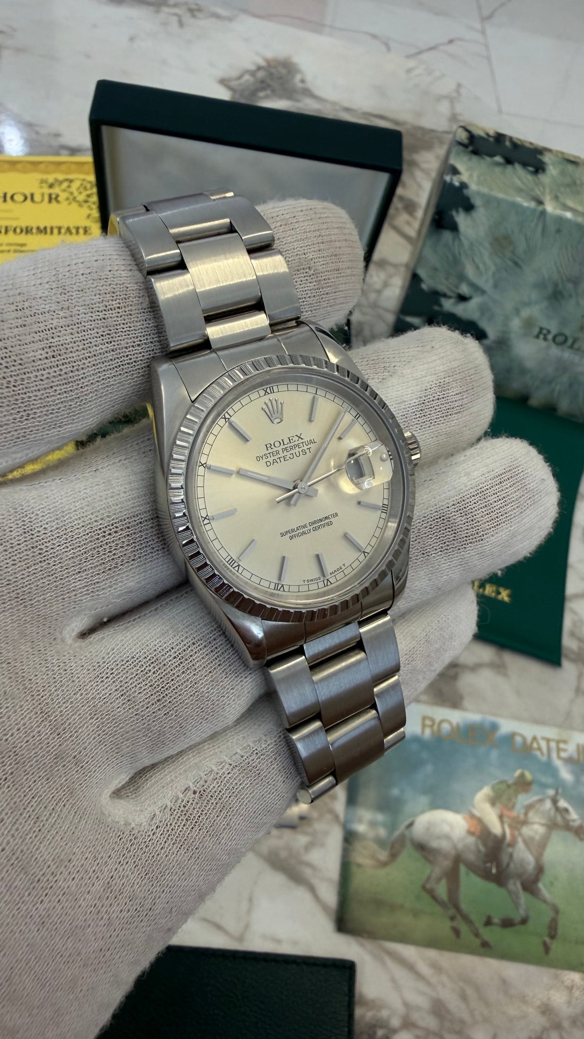 👑 ROLEX DATEJUST 36 REF. 16220 | 1995 | FULL SET | CAL. 3135