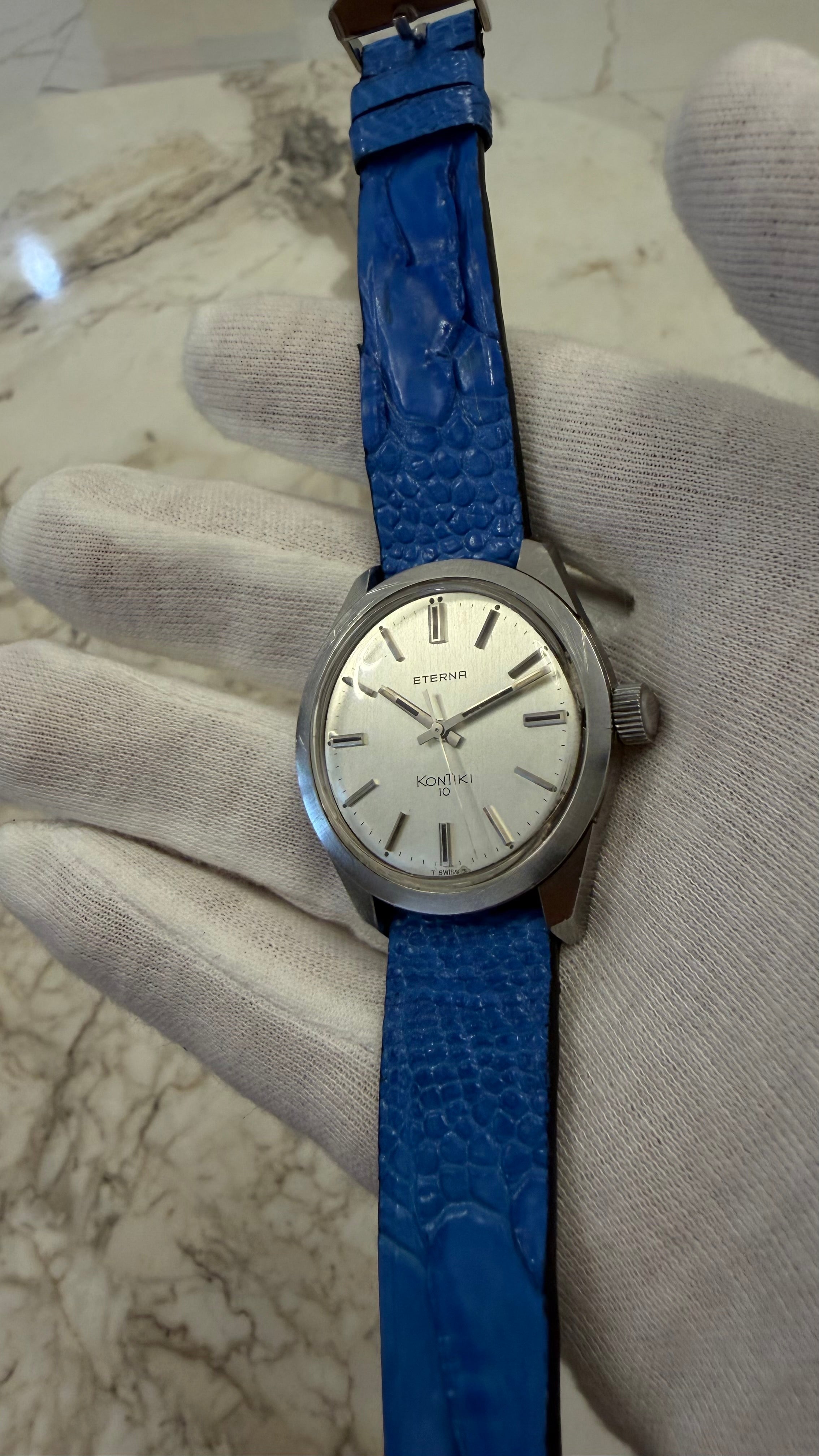 🌊⚓ Eterna KonTiki 10 | Linen Dial | In-House Cal. 1476K | cca. 1968