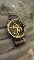 Ricoh Tiger Eye V1 Automatic 30 Jewels – Natural Tiger Eye Stone Dial | Serviced