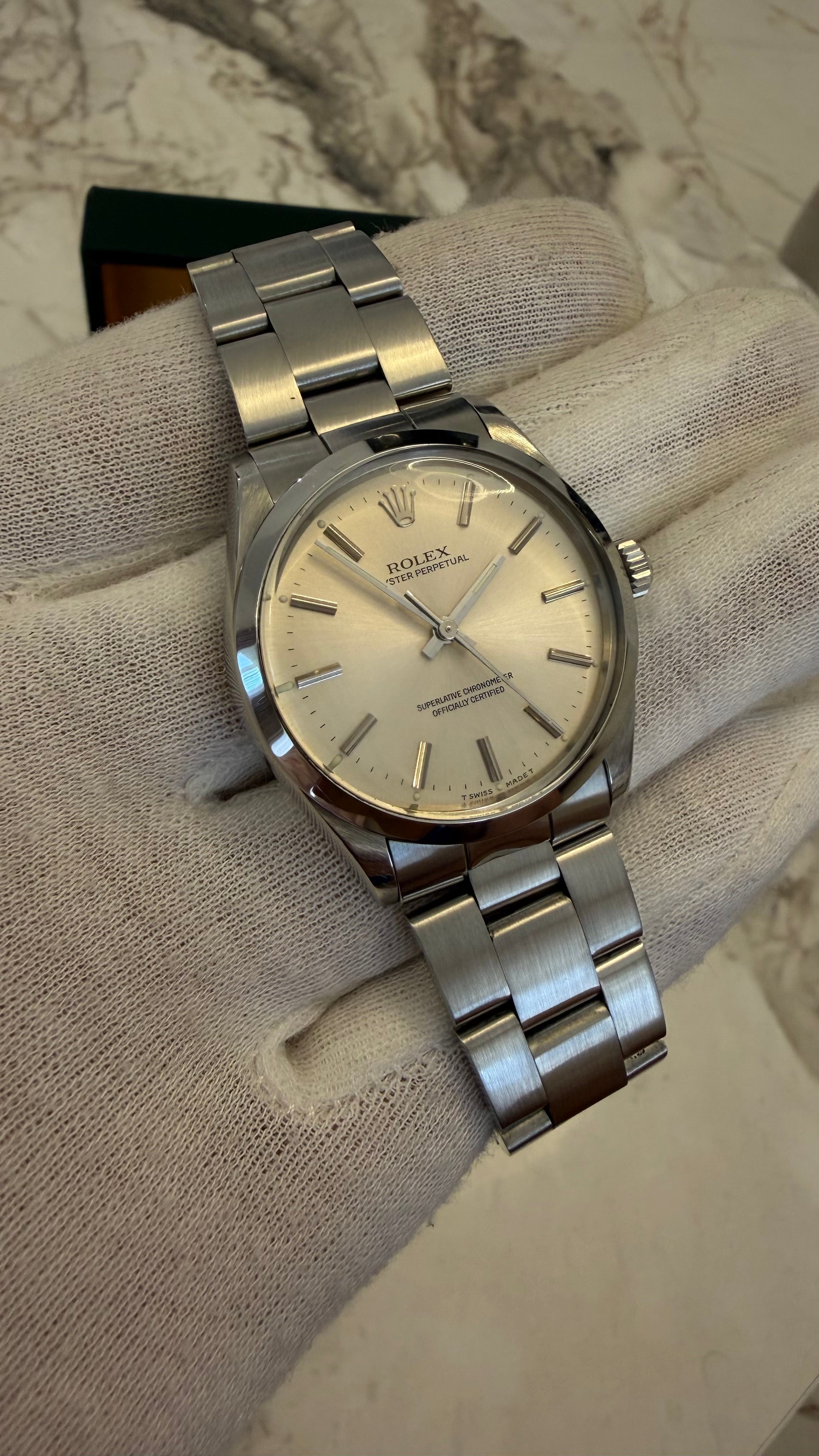 Rolex Oyster Perpetual Ref. 1002 “Superlative Chronometer” – 1988 | Full Set( Certficat de calitate si garantie) .