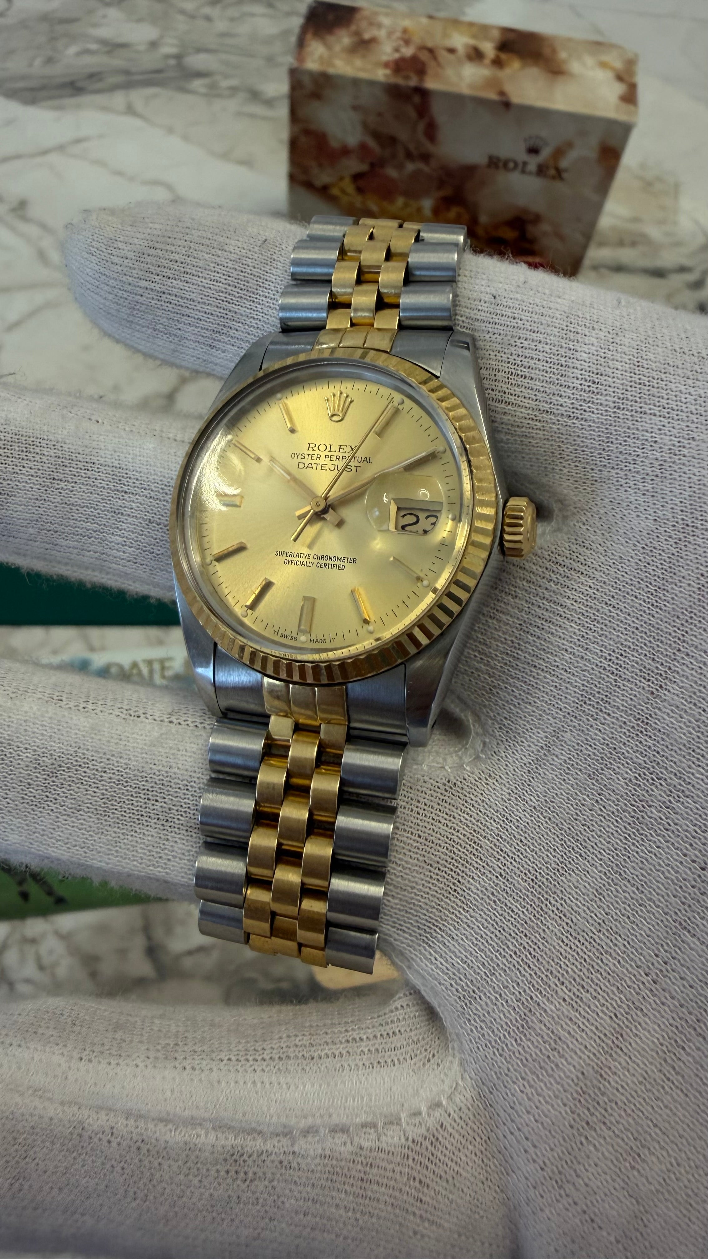 ROLEX DATEJUST 16013 FULL SET | CIRCA 1985 | CALIBRU 3035