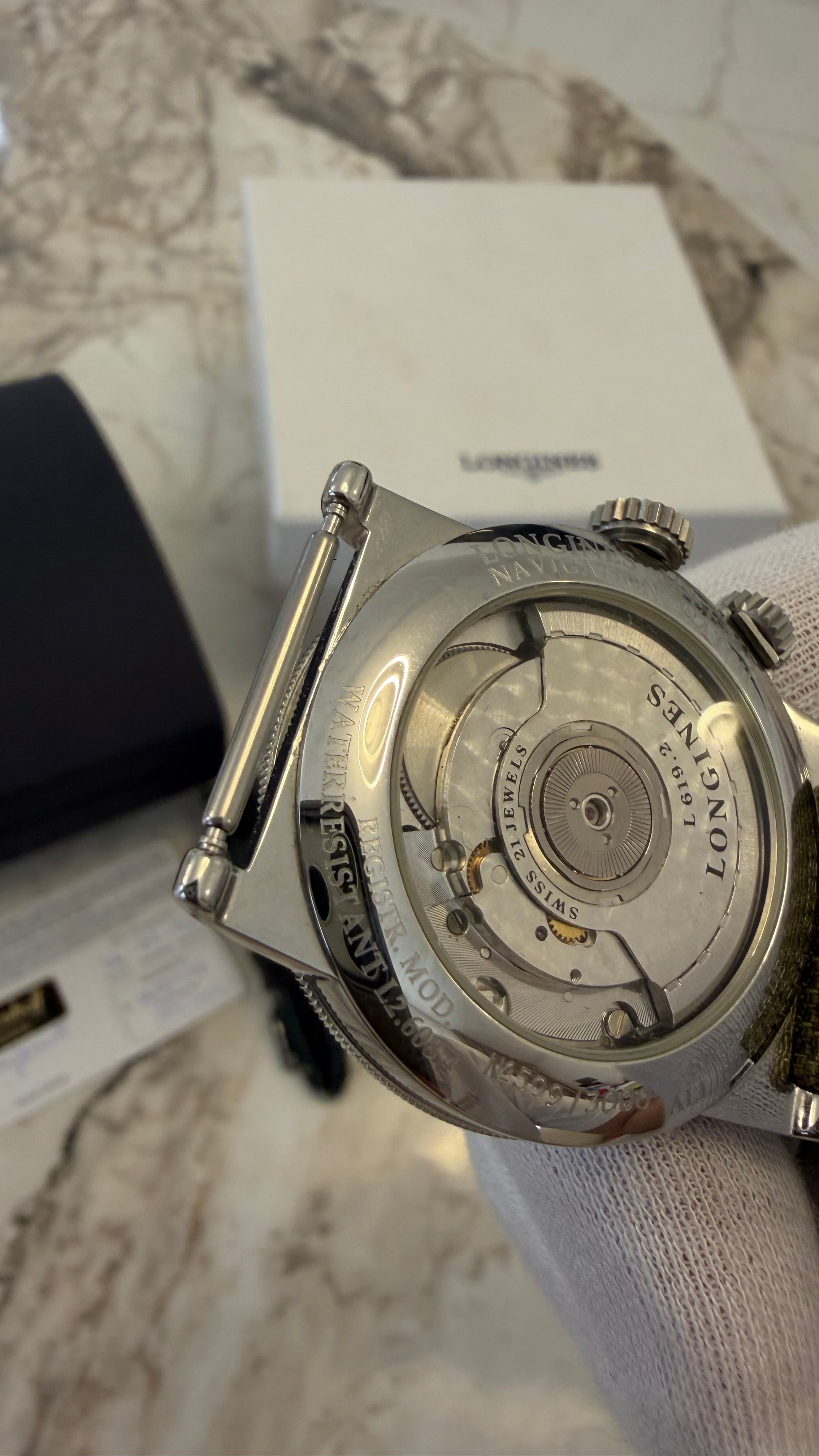 ✈️🧭 Longines Weems Navigation Watch Limited Edition No. 599/3000 | Full Set NOS