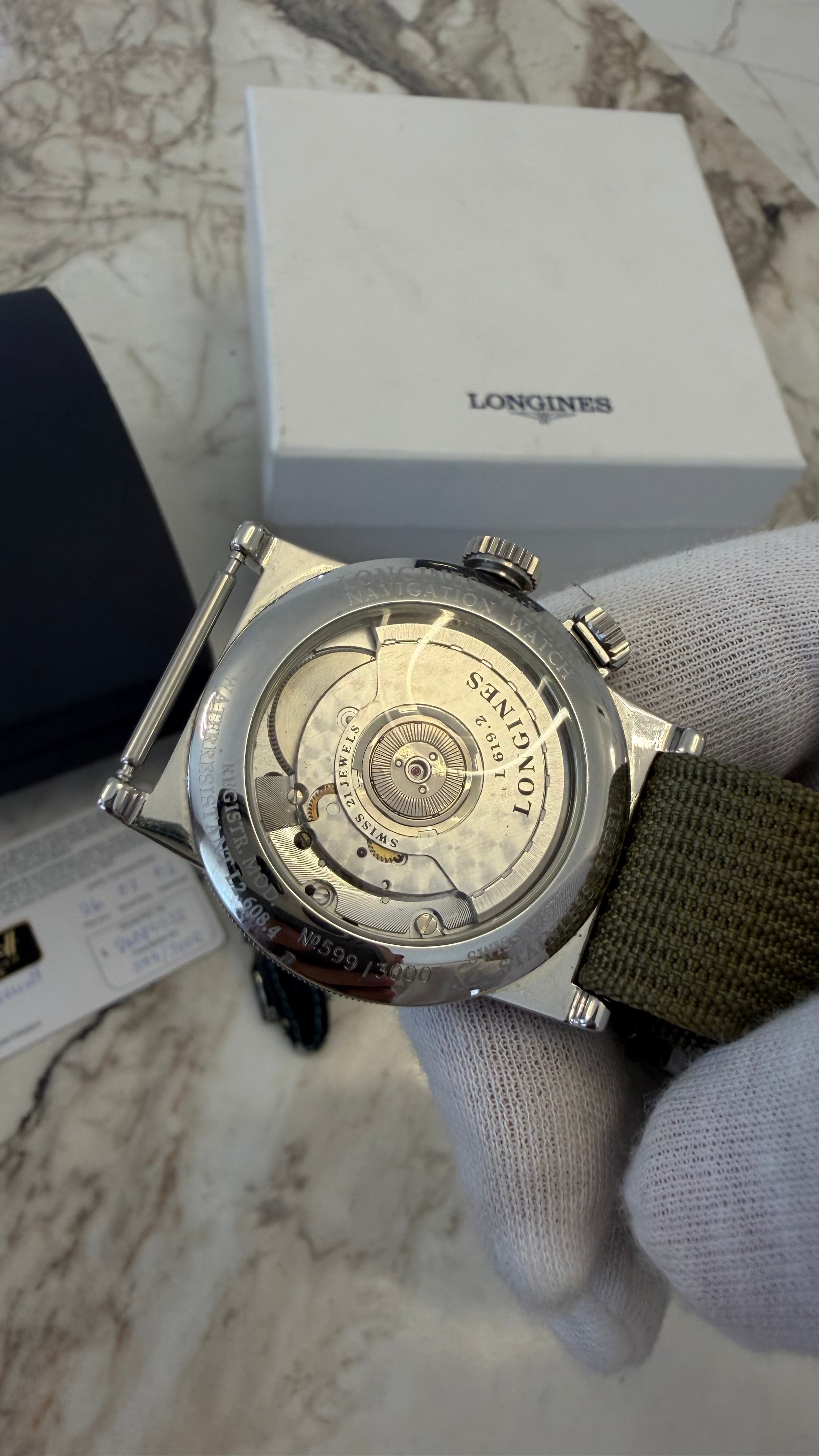 ✈️🧭 Longines Weems Navigation Watch Limited Edition No. 599/3000 | Full Set NOS