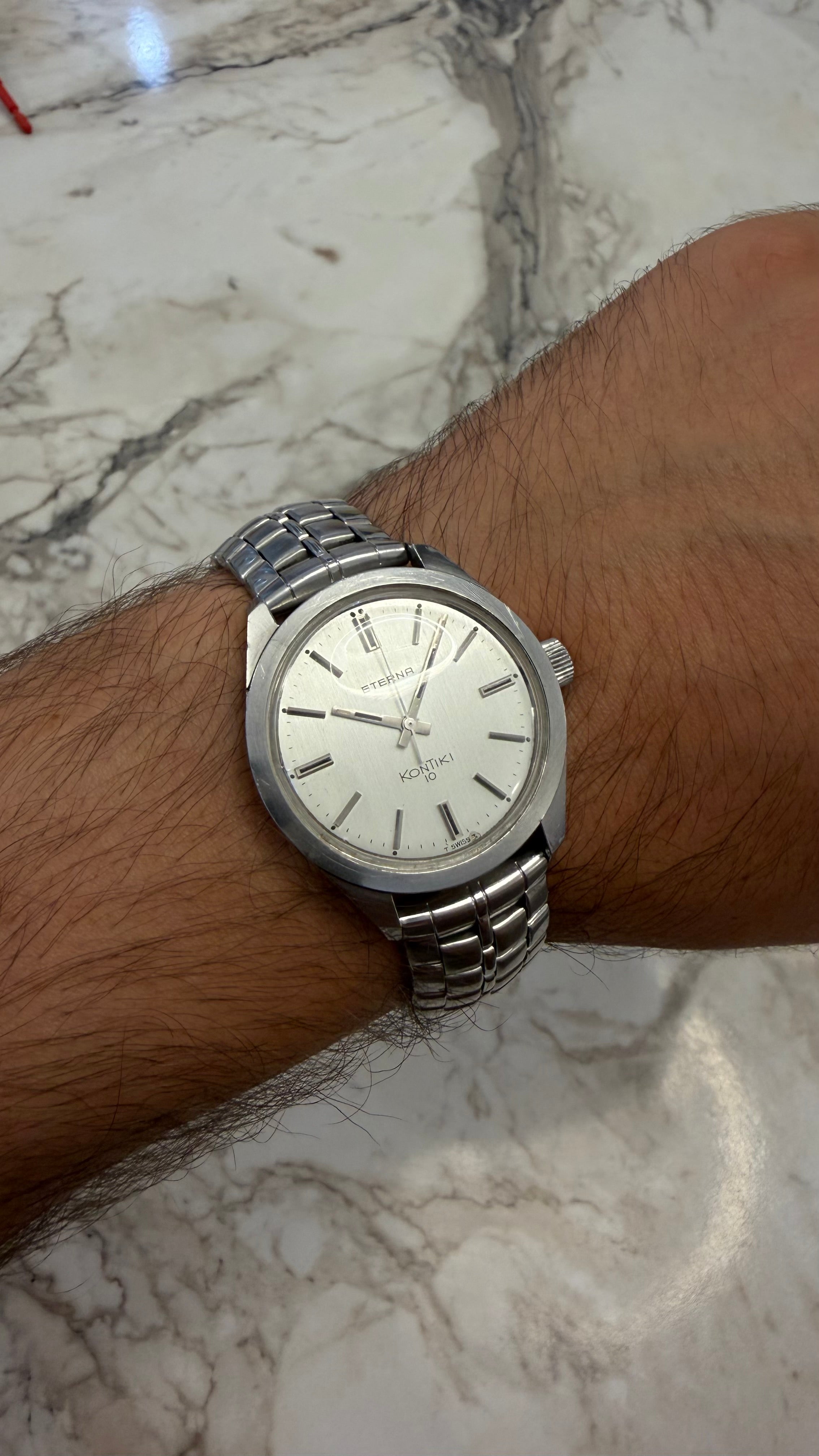 🌊⚓ Eterna KonTiki 10 | Linen Dial | In-House Cal. 1476K | cca. 1968