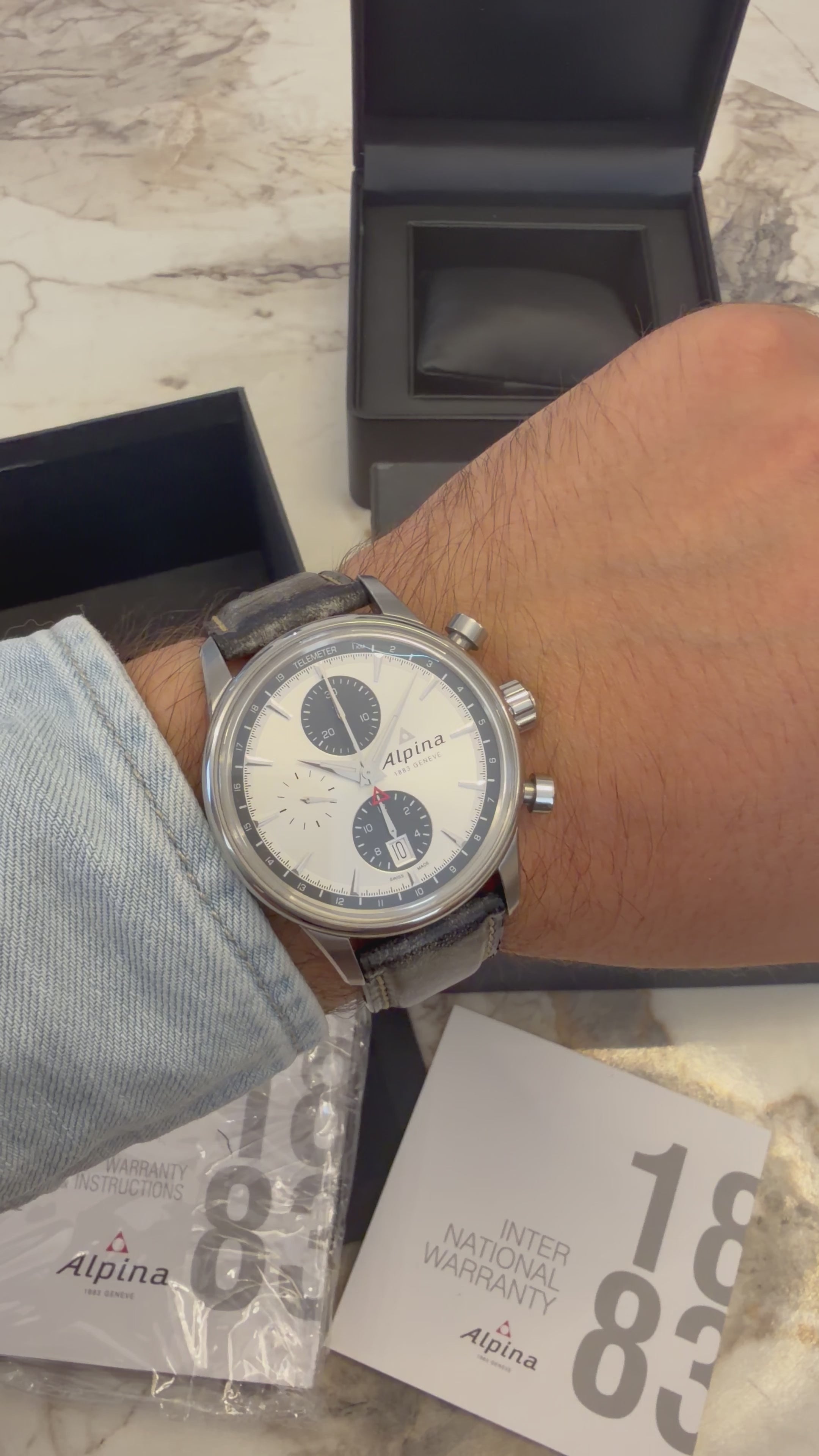 Alpina Alpiner Chronograph Automatic – Ref. AL-750N4E6 full set