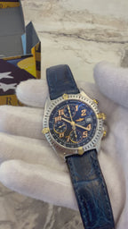 Breitling Chronomat Blackbird B13350 Full BOX – Blue Dial / Gold & Steel