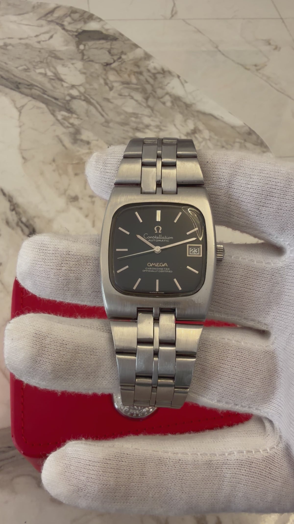 OMEGA CONSTELLATION CHRONOMETER REF. 168.047 | BLUE-BLACK SPIDER DIAL | CAL.1001